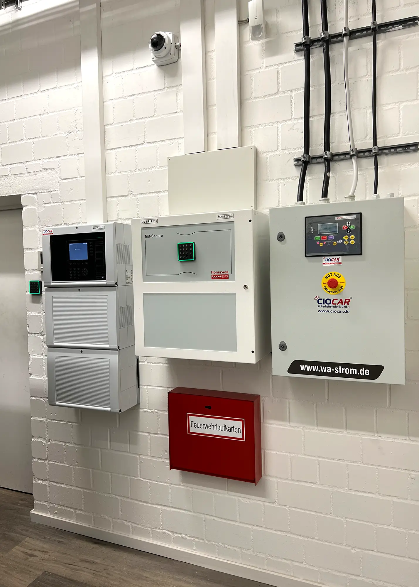 Ciocar Referenz Ciociola Ug Ratingen Brandmelde- und Einbruchmeldeanlage, Videoüberwachung